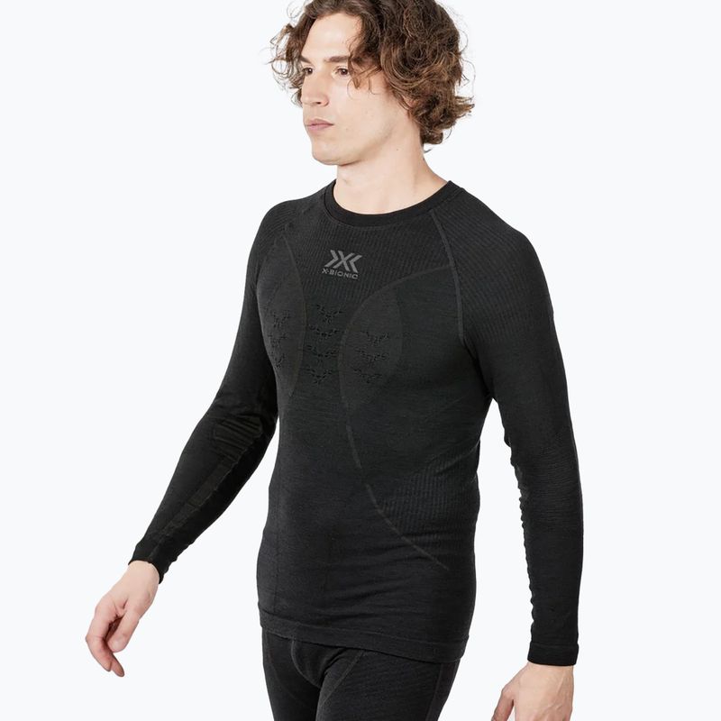 X-Bionic Merino thermal longsleeve uomo nero/nero