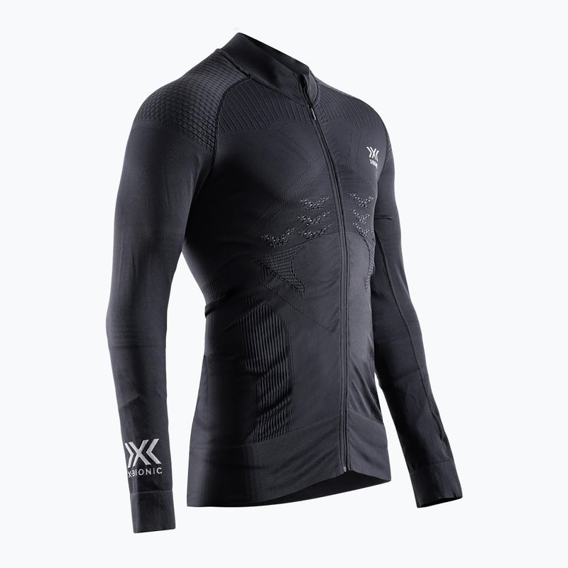 Felpa termica da uomo X-Bionic Energizer 4.0 Transmission Layer Full Zip nero opale/bianco artico