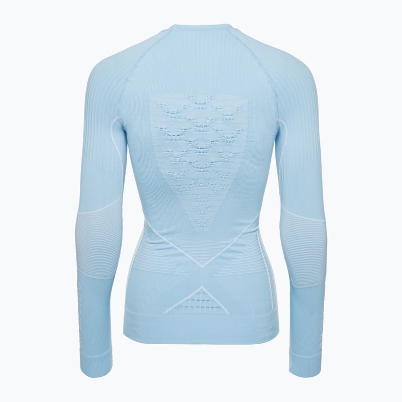 Maglia donna termoattiva a maniche lunghe X-Bionic Energy Accumulator 4.0 LS blu ghiaccio/bianco artico 2