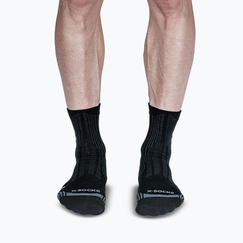 Calzini X-Socks Hike Perform Natural Ankle anthracite/turquoise 2