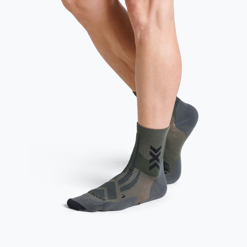 Calze X-Socks Hike Discover Ankle dark sage/black 2
