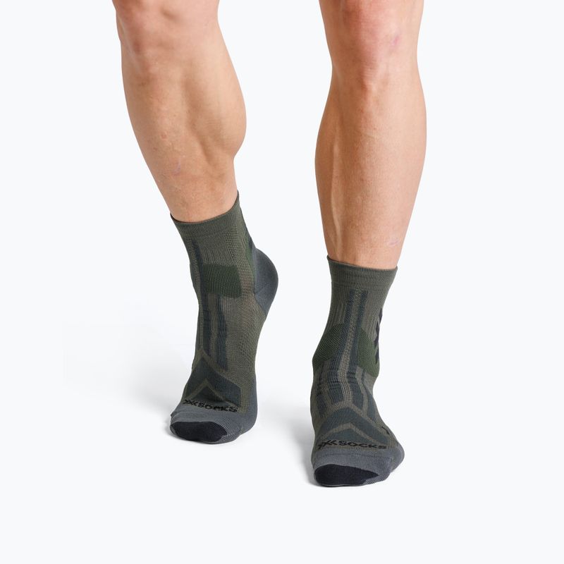 Calze X-Socks Hike Discover Ankle dark sage/black 3