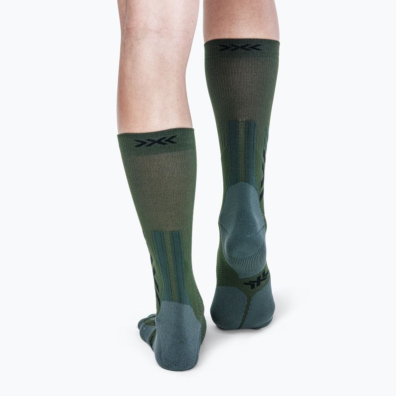 Calzini X-Socks Hike Discover Crew green/black 3