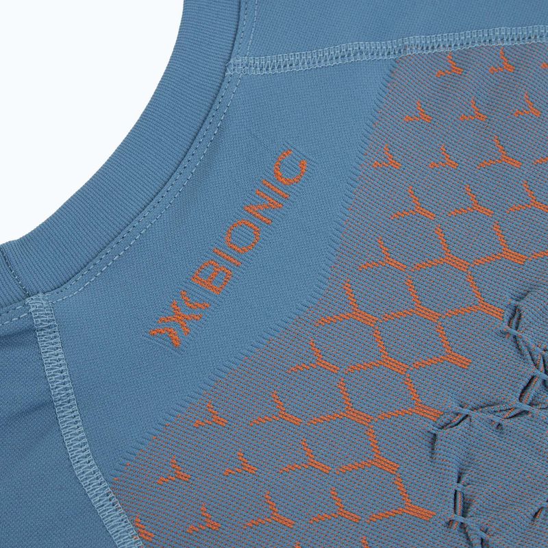 Maglietta da corsa da uomo X-Bionic Twyce Run blue/white 4