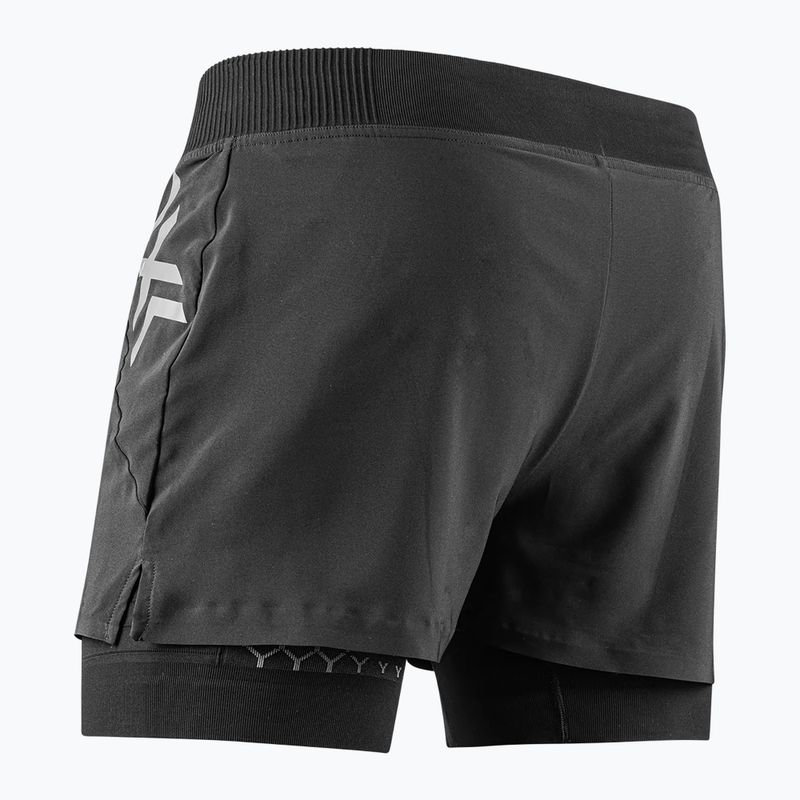 Pantaloncini da corsa X-Bionic Twyce Race 2in1 da uomo, nero/carbone 3
