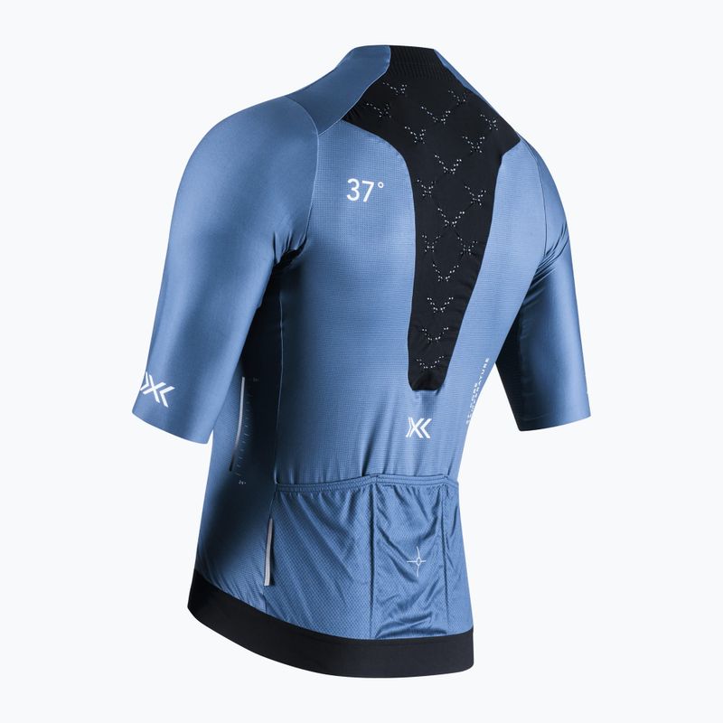 Maglia ciclismo uomo X-Bionic Corefusion Aero Jersey blu minerale 2