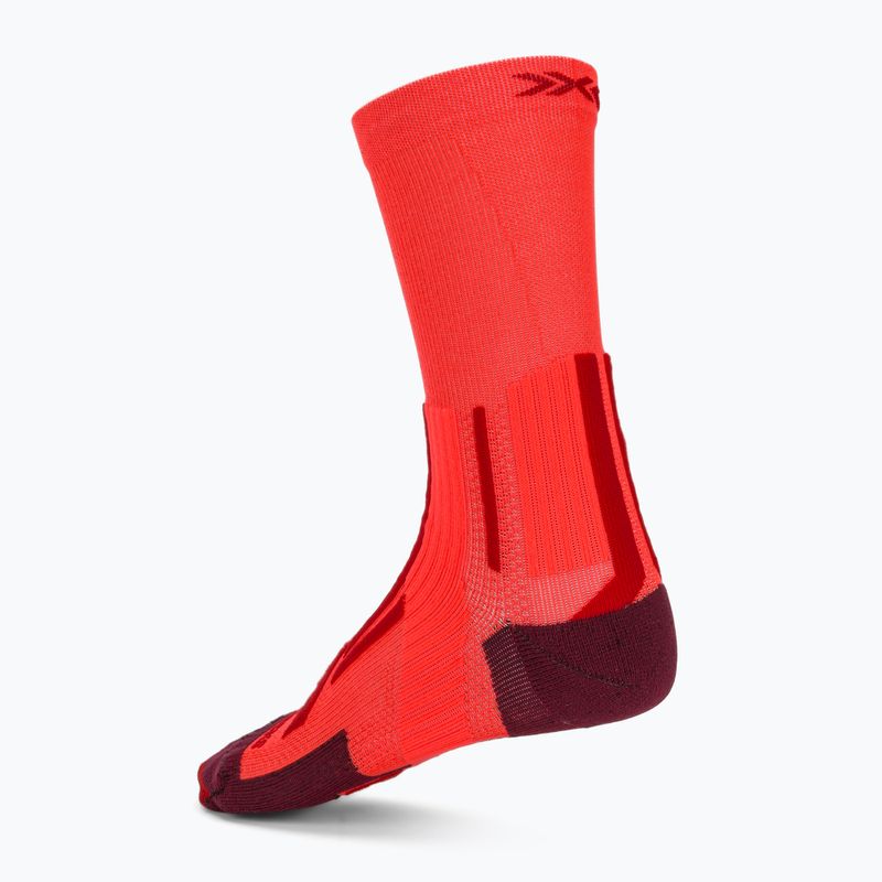 Calze da uomo X-Socks Trailrun Perform Crew fluo red/namib red 2