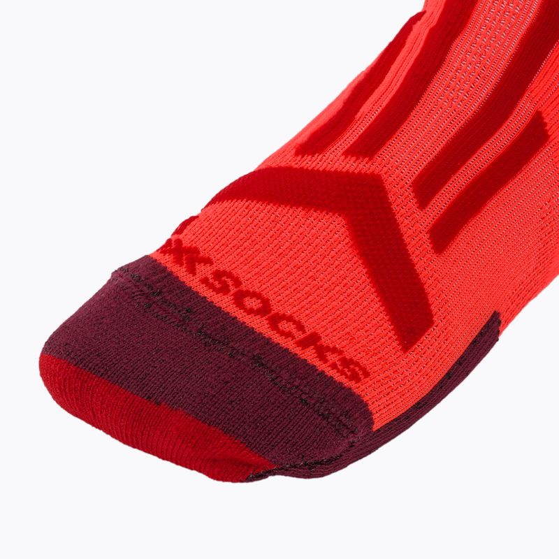 Calze da uomo X-Socks Trailrun Perform Crew fluo red/namib red 4