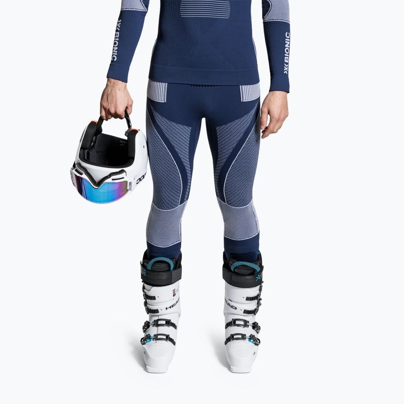 Pantaloni termici uomo X-Bionic 3/4 Energy Accumulator 4.0 marine/optical white 3