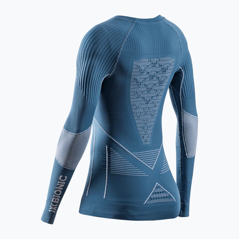 Maglia donna termoattiva a maniche lunghe X-Bionic Energy Accumulator 4.0 blu minerale/bianco artico 2