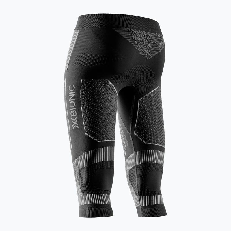Pantaloni termoattivi da donna X-Bionic Energy Accumulator Light Pants 3/4 nero/grigio chiaro 2