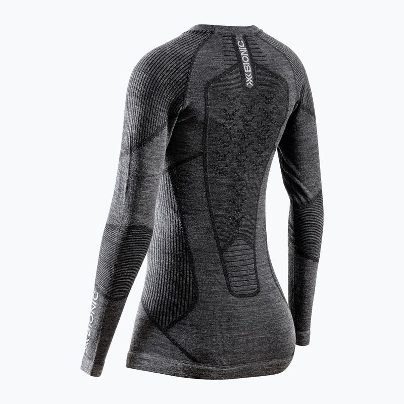 Maglia termica da donna X-Bionic Symbio Merino Shirt rhino grey 2