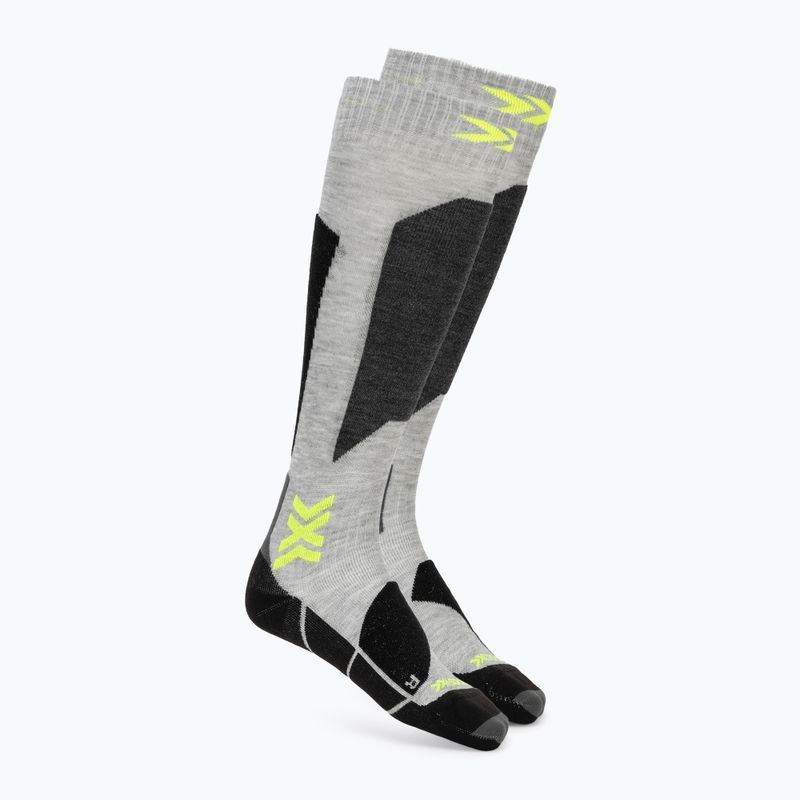 Calze da sci X-Socks Ski Discover Otc rhino grey/canary