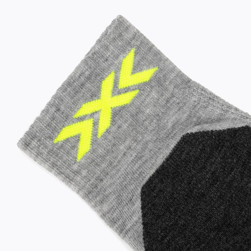 Calze da sci X-Socks Ski Discover Otc rhino grey/canary 3