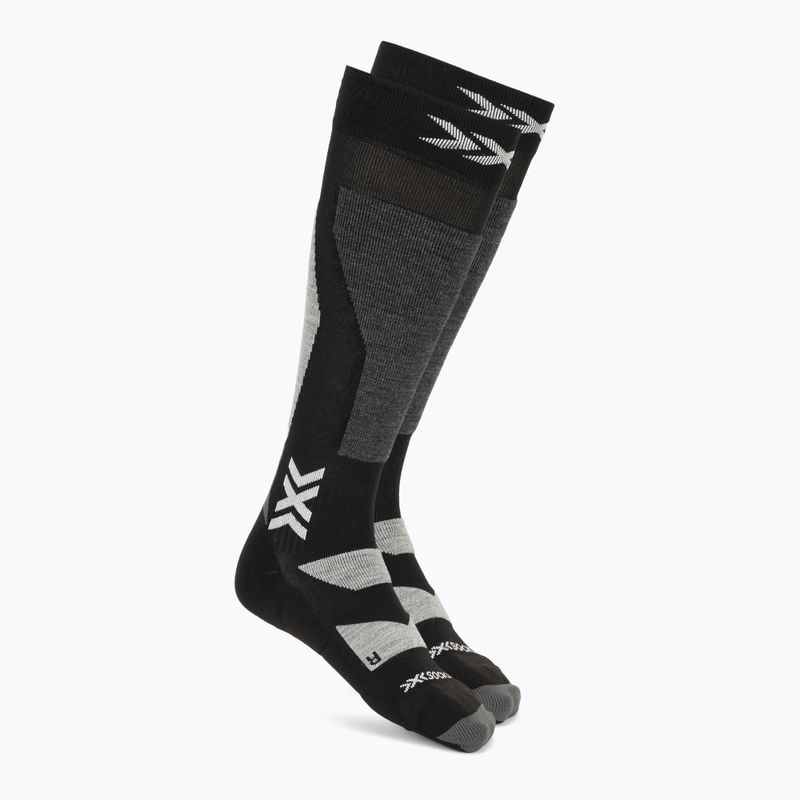 Calze da snowboard X-Socks Snowboard Discover Otc x nero/grigio chiaro