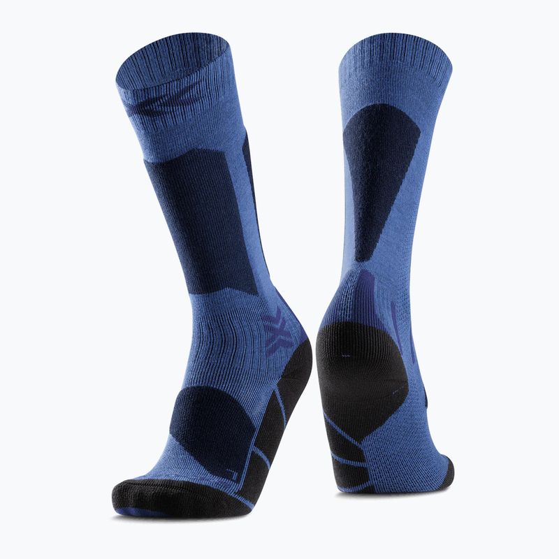 Calzini da sci per bambini X-Socks Ski Discover Otc blu blossom/marino