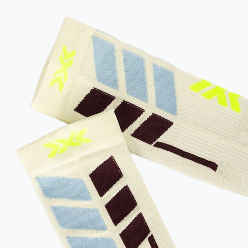 Calze da sci da donna X-Socks X-Country Perform Crew sabbia chiara/acqua fredda 3