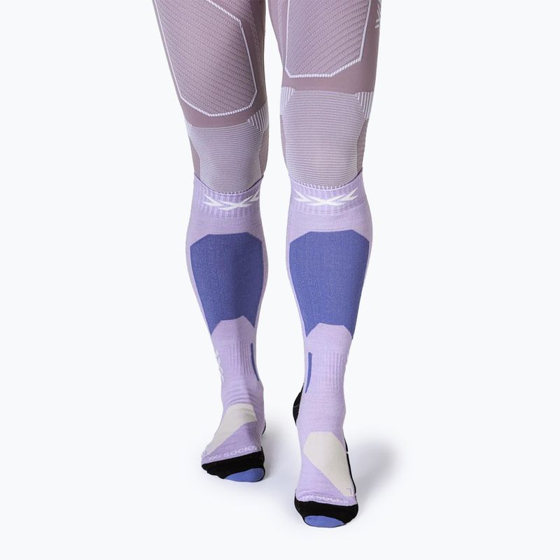 X-Socks Ski Discover Merino Otc calzini lavanda tenue/sabbia chiara 2