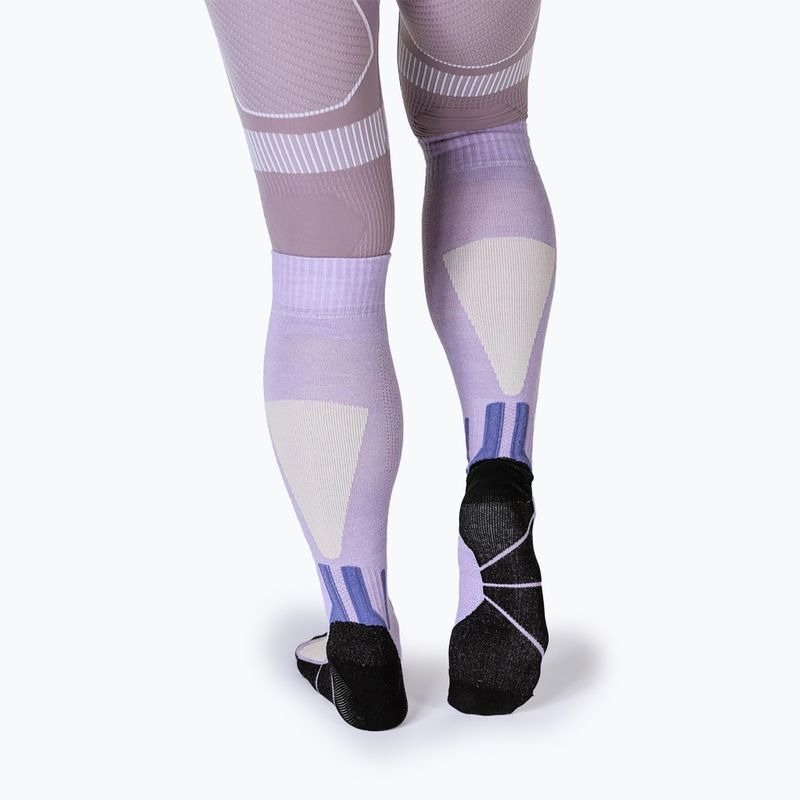 X-Socks Ski Discover Merino Otc calzini lavanda tenue/sabbia chiara 3