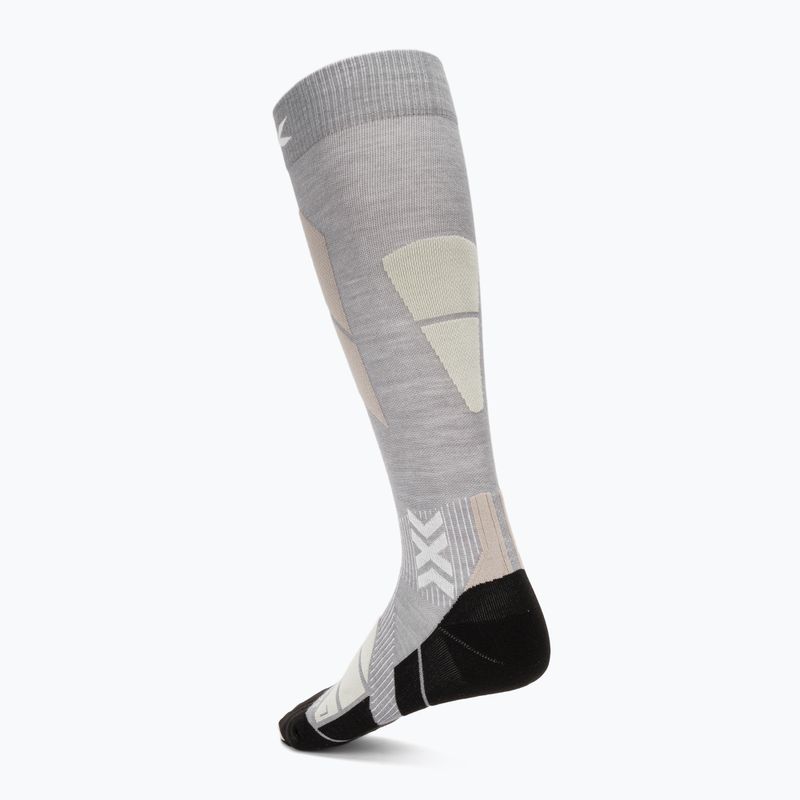 Calze da sci X-Socks Ski Perform Merino Otc seal grey/light sand 2