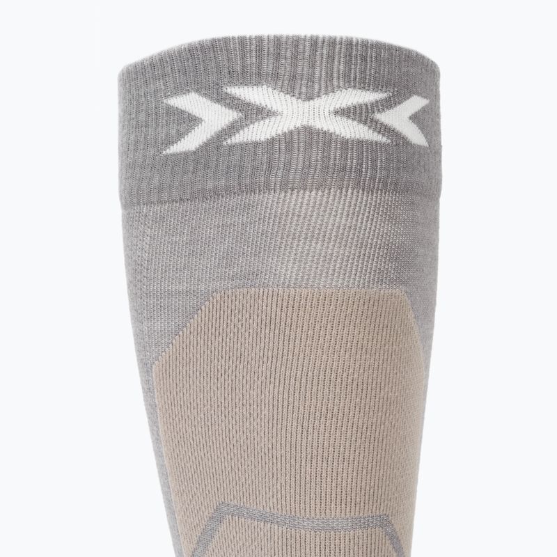 Calze da sci X-Socks Ski Perform Merino Otc seal grey/light sand 3