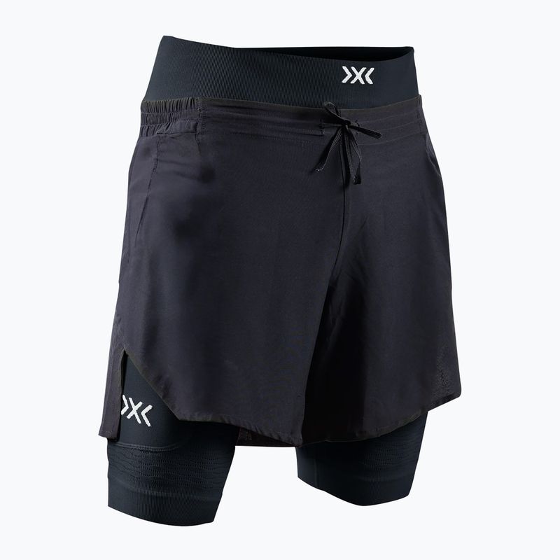 Pantaloncini da corsa X-Bionic Efektor 2in1 da uomo x nero/x nero 2
