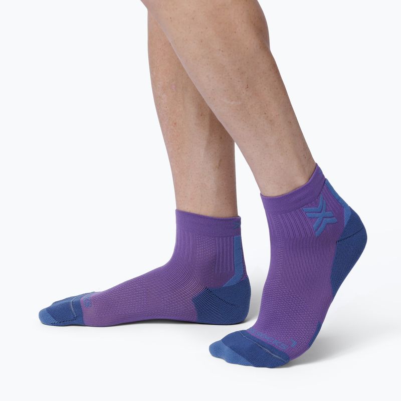 Calzini da donna X-Socks Run Discover Ankle neobergine/x black 4