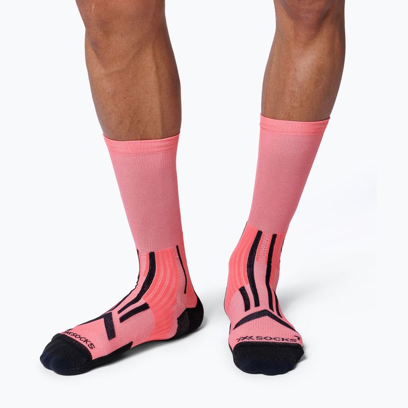Calze X-Socks Trailrun Perform Crew dusty rose/x black 2