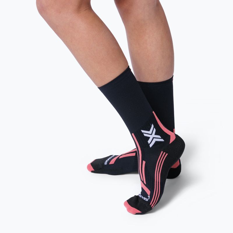 Calze da donna X-Socks Trailrun Perform Crew x black/dusty rose 2