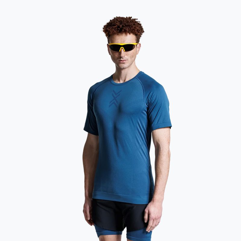 Maglietta da corsa uomo X-Bionic Xceed Run slate blue/marine 4