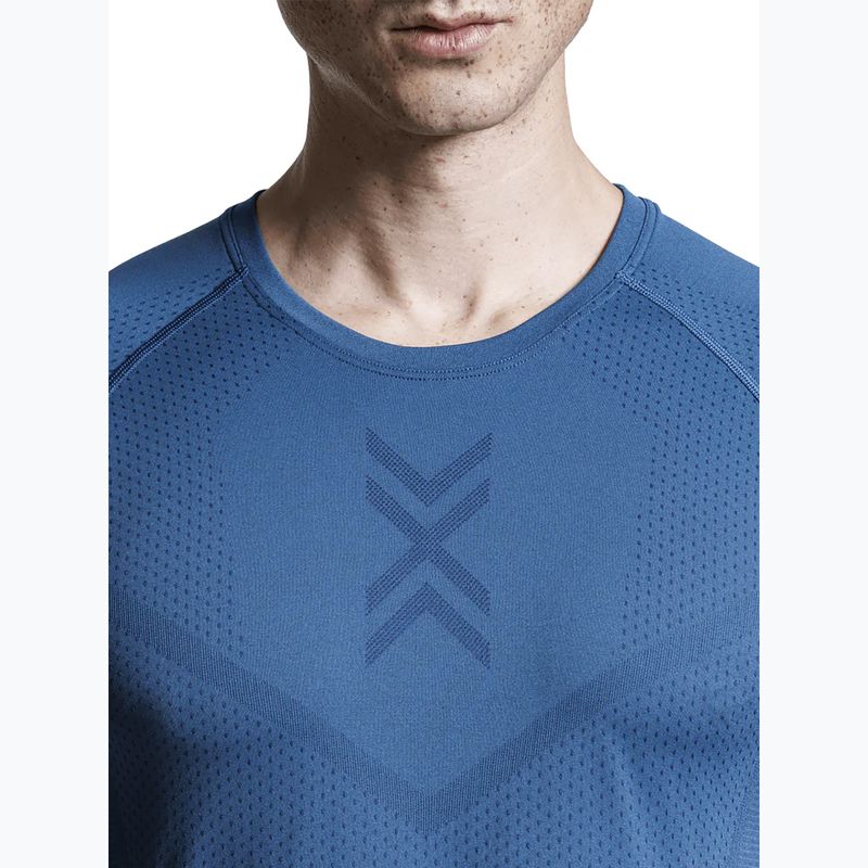 Maglietta da corsa uomo X-Bionic Xceed Run slate blue/marine 5