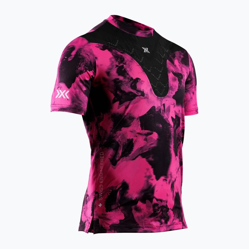 Maglietta X-Bionic Corefusion Run da uomo wolfpack/nero/rosa scuro 2