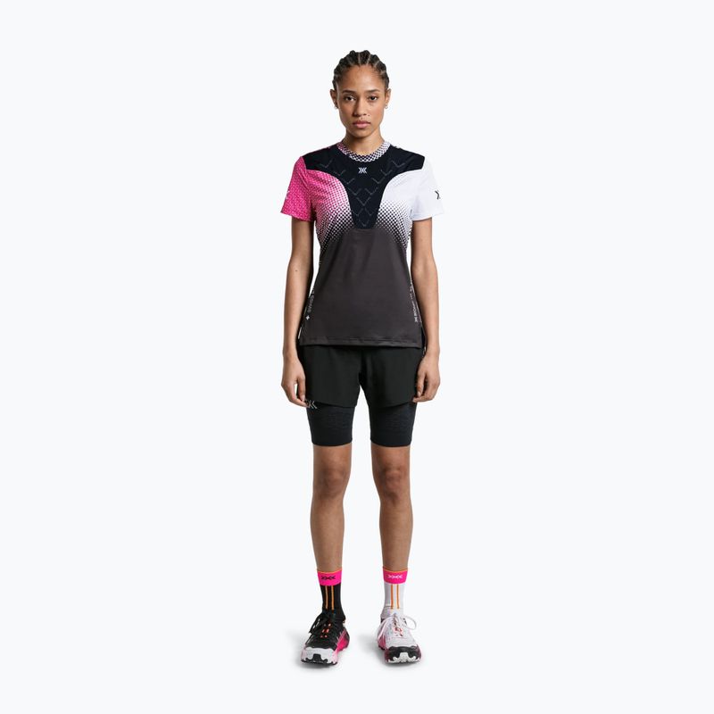 Maglietta da corsa da donna X-Bionic Corefusion Run dot fade/neo pink/white 2