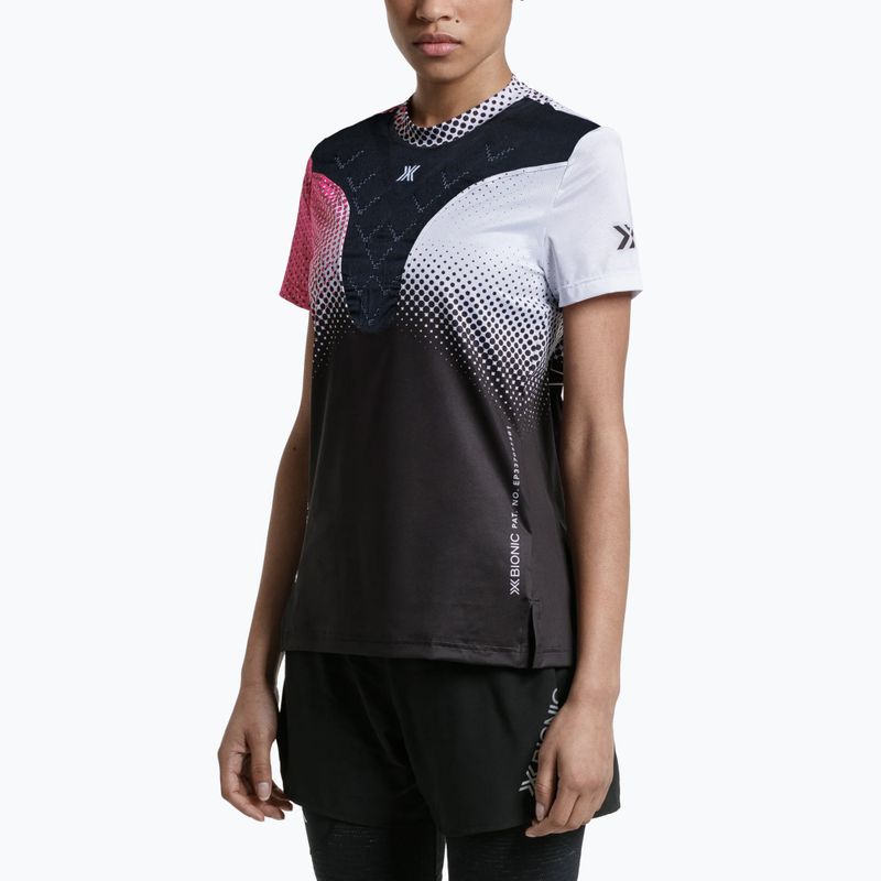 Maglietta da corsa da donna X-Bionic Corefusion Run dot fade/neo pink/white 3