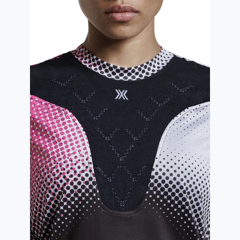 Maglietta da corsa da donna X-Bionic Corefusion Run dot fade/neo pink/white 4
