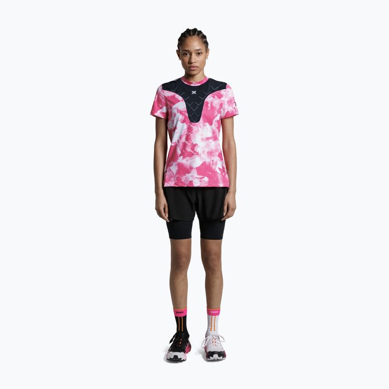 Maglia da running donna X-Bionic Corefusion Run wolfpack/white/neo pink 2