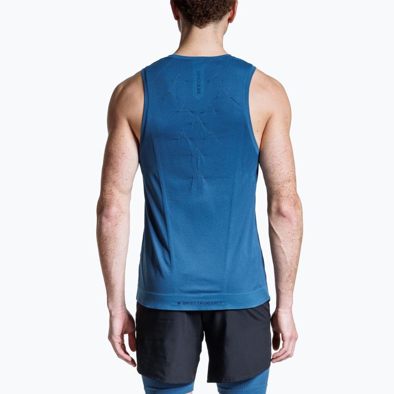 Maglietta da corsa uomo X-Bionic Xceed Run slate blue/marine 3
