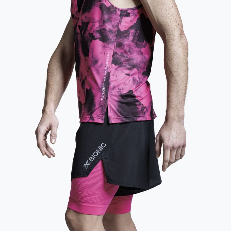 Canotta running X-Bionic Corefusion Run Tank wolfpack/black/neo pink 10
