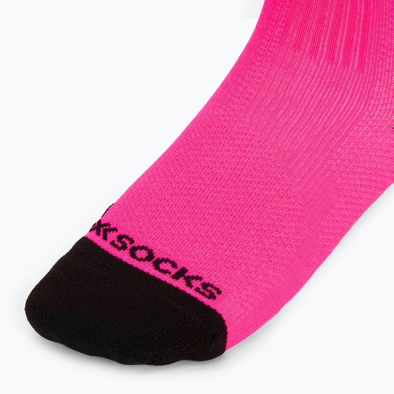 X-Socks Run Discover Crew calzini rosa fluo/x nero 3