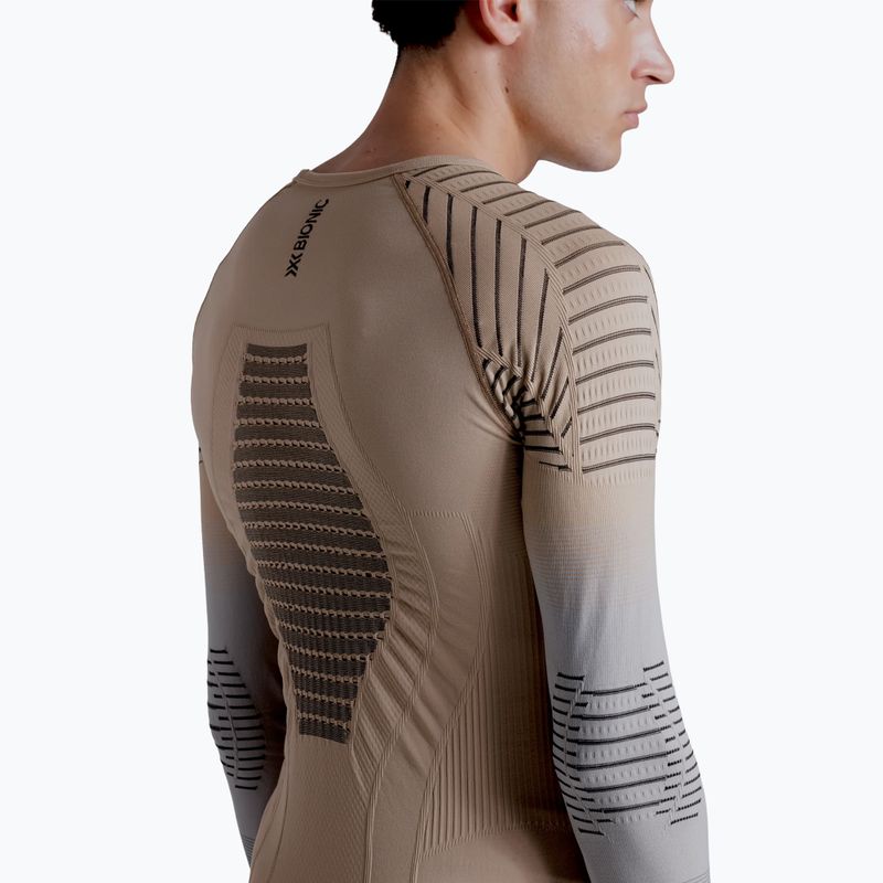 Maglia termica da uomo X-Bionic Invent Fx Shirt sand/light grey/grey 7