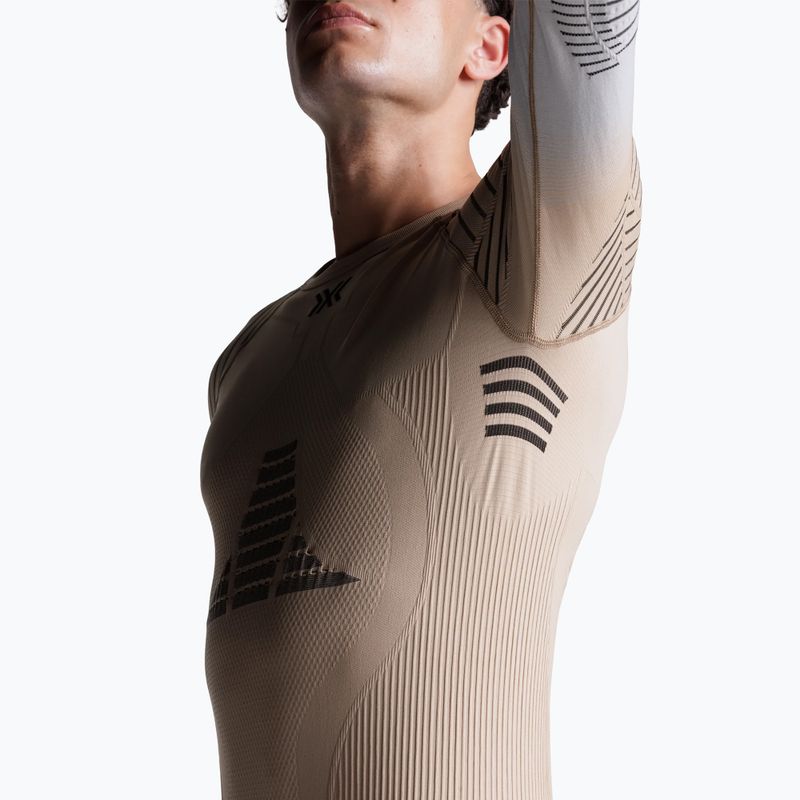 Maglia termica da uomo X-Bionic Invent Fx Shirt sand/light grey/grey 8