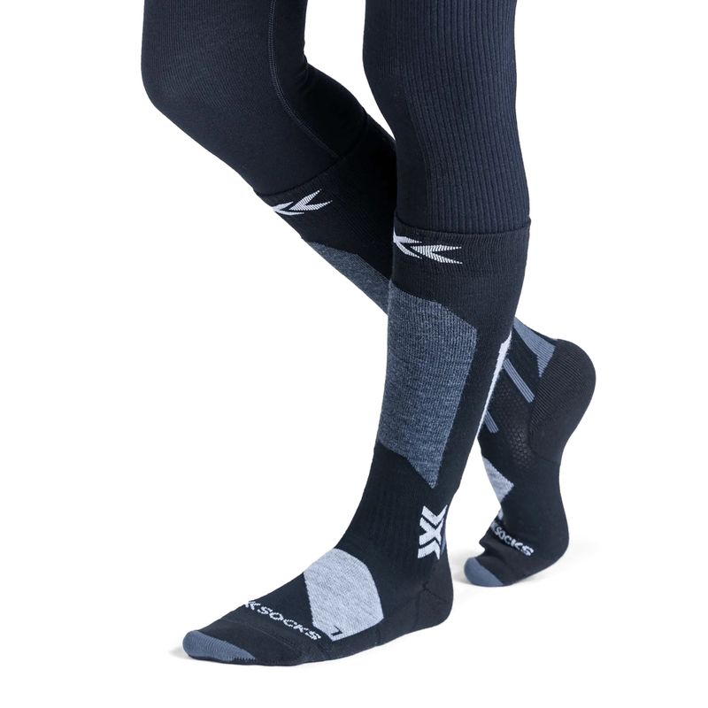 Calze da sci bambini X-Socks Ski Discover Otc x black/light grey 2