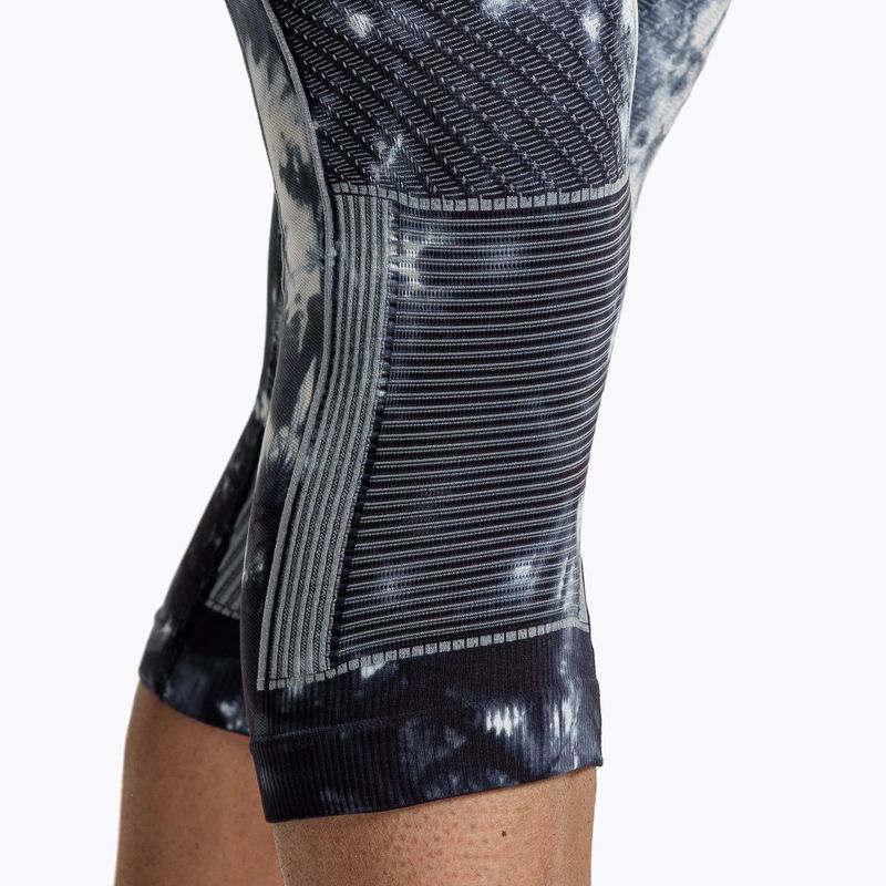 Pantaloni termici X-Bionic Energy Accumulator Wild 3/4 tiedye x black/fluo pink 6