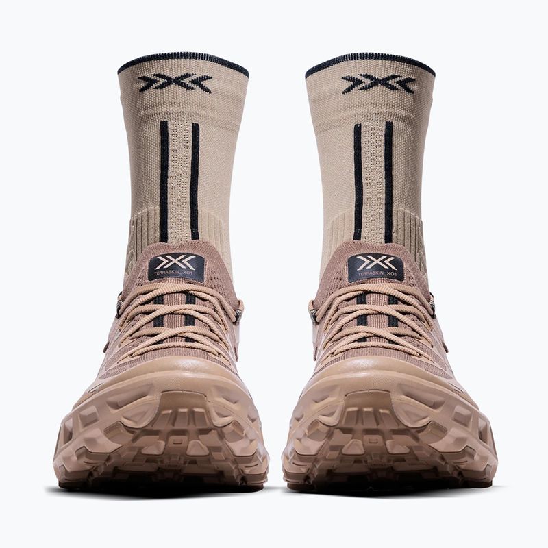 Scarpe da corsa + calzini X-Bionic Terraskin X01 sand/dark Sand 3