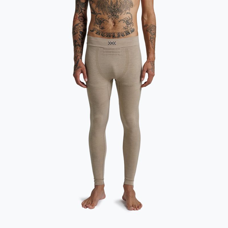 Pantaloni termici da uomo X-Bionic Mightywool sand 3