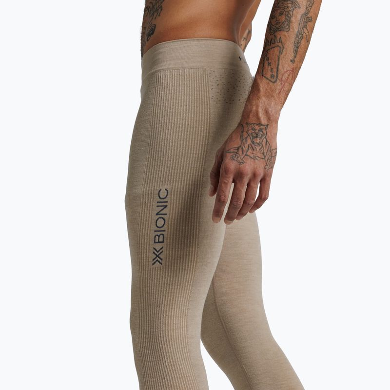 Pantaloni termici da uomo X-Bionic Mightywool sand 5