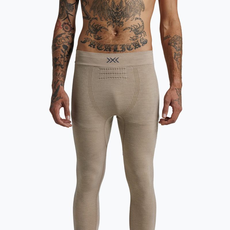 Pantaloni termici da uomo X-Bionic Mightywool sand 8