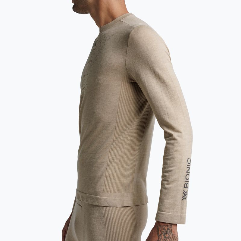 Maglia termica a maniche lunghe da uomo  X-Bionic Mightywool sand 5