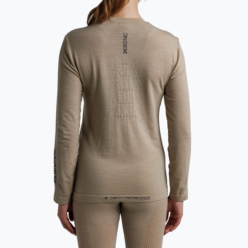 Maglia termica a maniche lunghe da donna  X-Bionic Mightywool sand 3