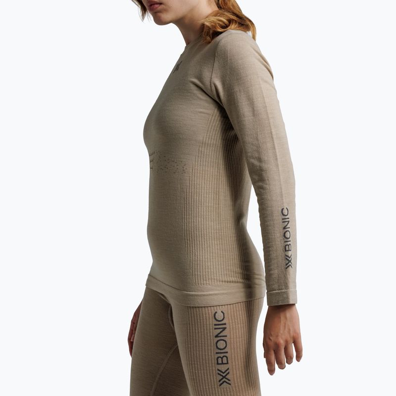 Maglia termica a maniche lunghe da donna  X-Bionic Mightywool sand 6